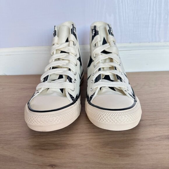 Converse Chuck Taylor Large Stars Hi Sz 7.5 Womens Shoes Sneakers Beige A09898F - Picture 4 of 10